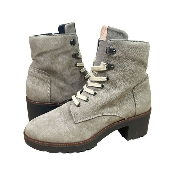 Ron White Vandra Nubuck Leather Ankle Boots - Khaki - Size 39 (8-8.5) - Picture 3 of 9